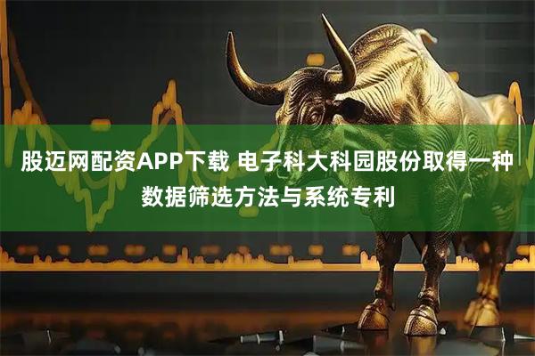 股迈网配资APP下载 电子科大科园股份取得一种数据筛选方法与系统专利