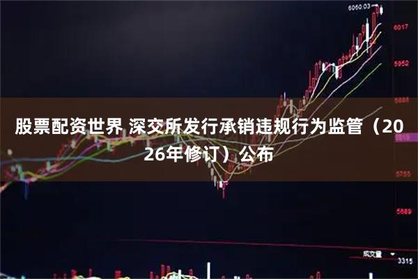 股票配资世界 深交所发行承销违规行为监管（2026年修订）公布